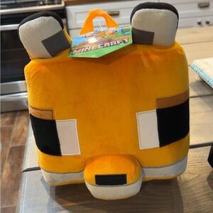 Minecraft Plush backpack set of 3- Fox, Dragon and Wolf NWT